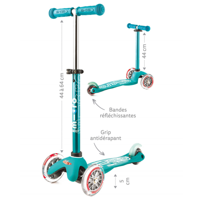 Trottinette 3 roues – Mini Micro Deluxe Violet