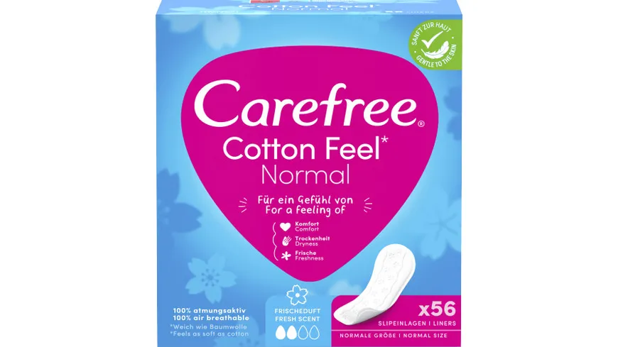 Carefree Slipeinlagen Cotton Feel Normal