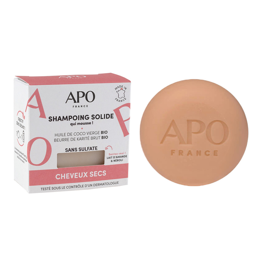 APO France Shampoing solide - Cheveux secs Shampoing solide