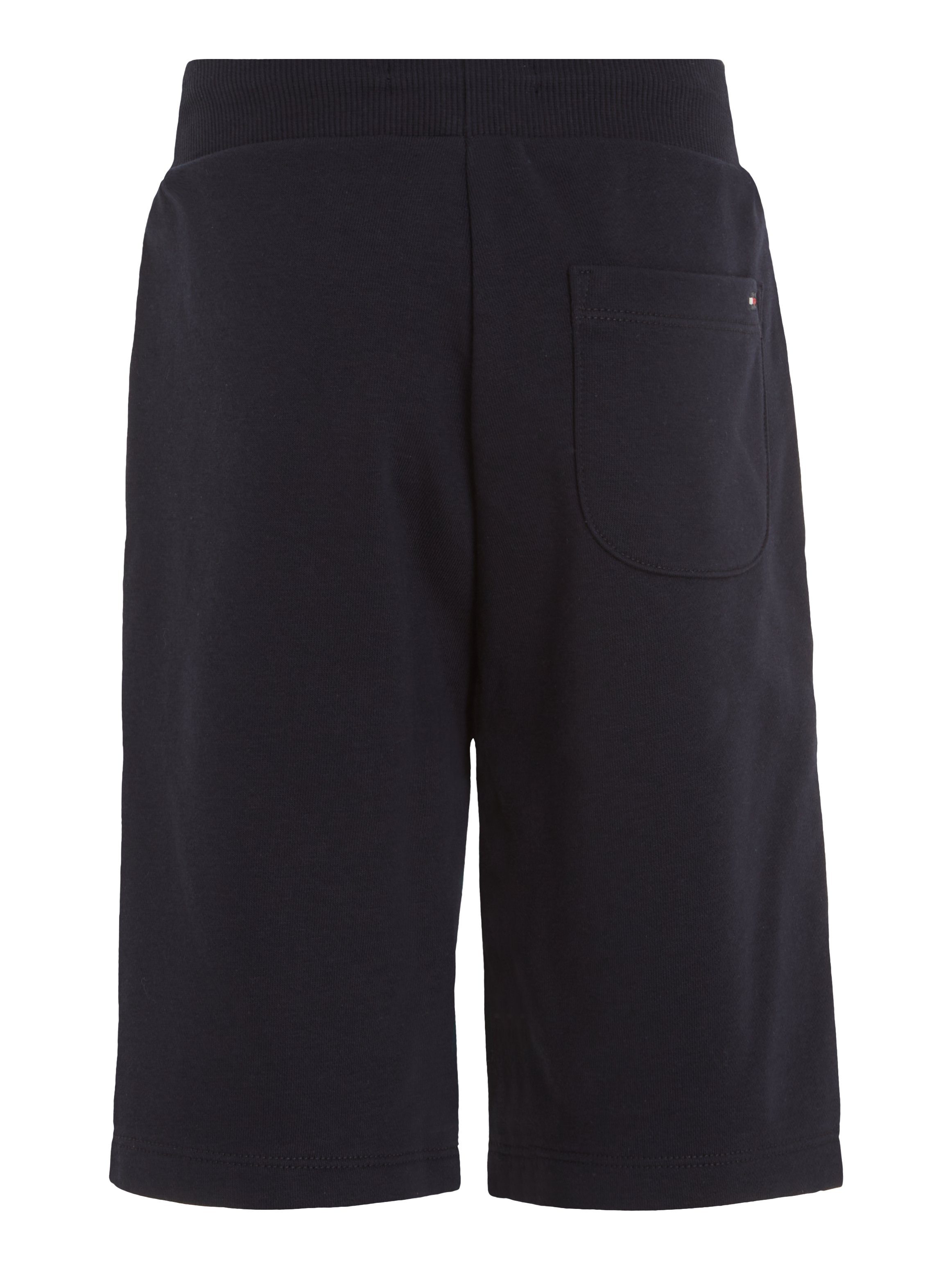 Tommy Hilfiger Sweatshorts HILFIGER SCRIPT SWEATSHORTS mit Logostickerei