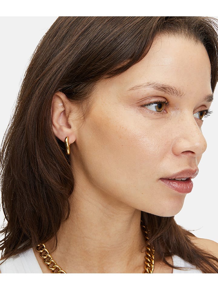 Liebeskind Edelstahl-Creolen in Gold günstig kaufen onesize