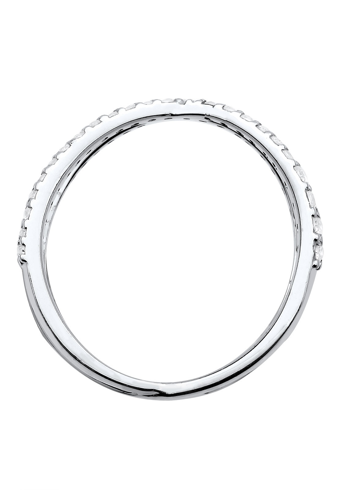 Elli X Wrap para mujer con cristales de circonita cúbica en plata de ley 925
