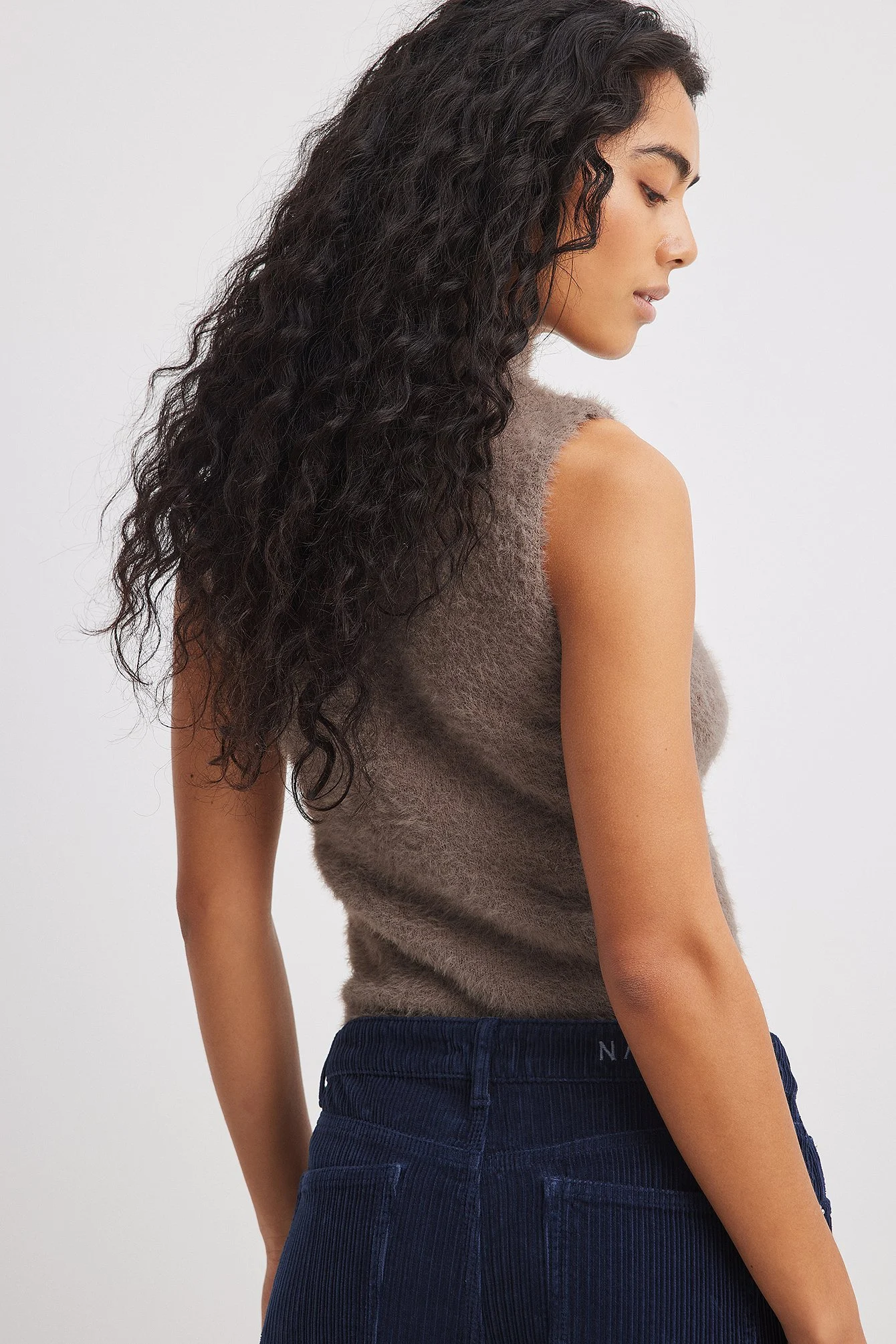 Hochgeschlossenes Stricktop