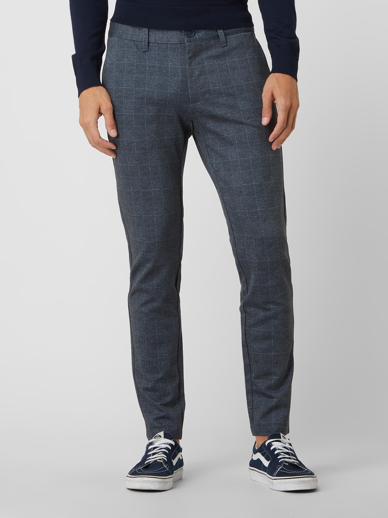 Tapered Fit Hose mit Stretch-Anteil Modell 'Mark' in marineblau