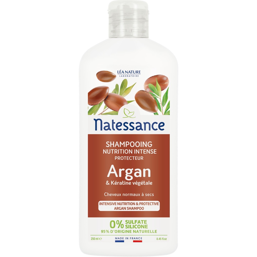 natessance Shampooing nutrition - Argan & Kératinevégétale Shampooing