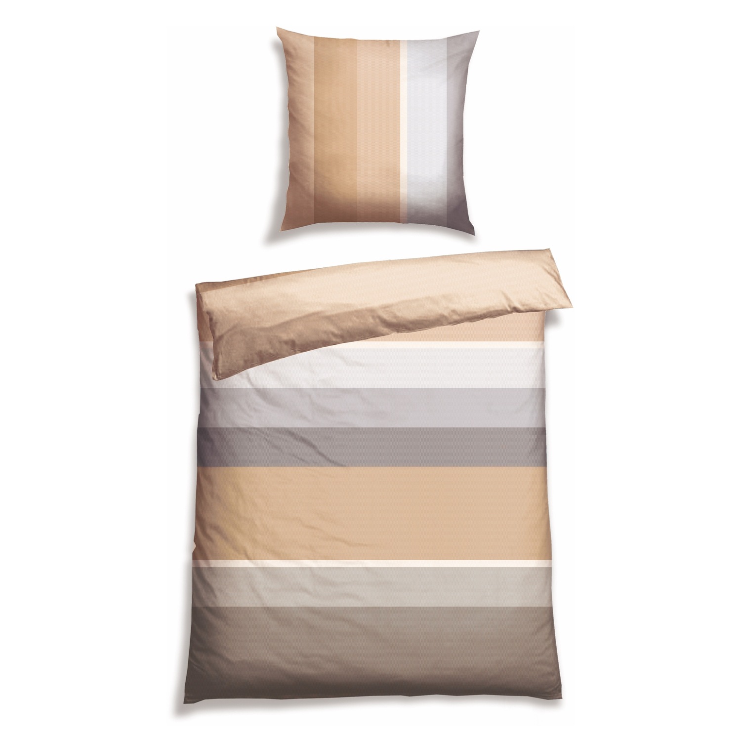 Bettwäscheset Endy Stripes in glatter Renforcé-Qualität