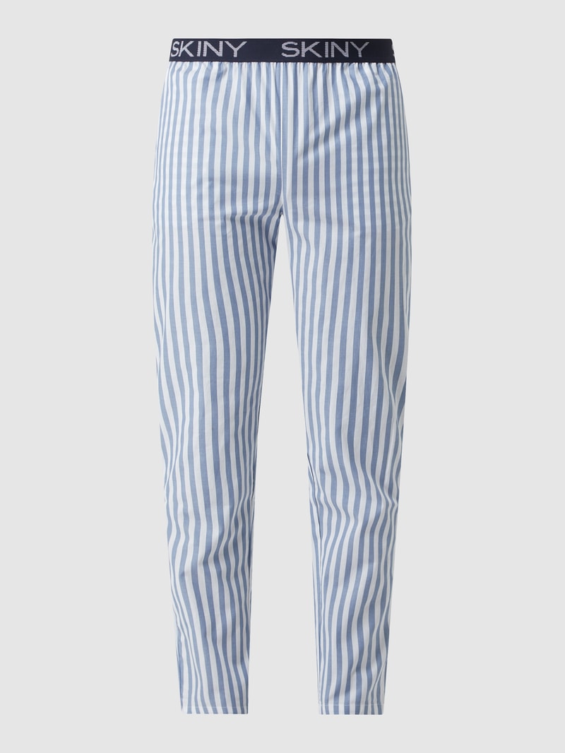 Pyjama-Hose aus Baumwolle in blau