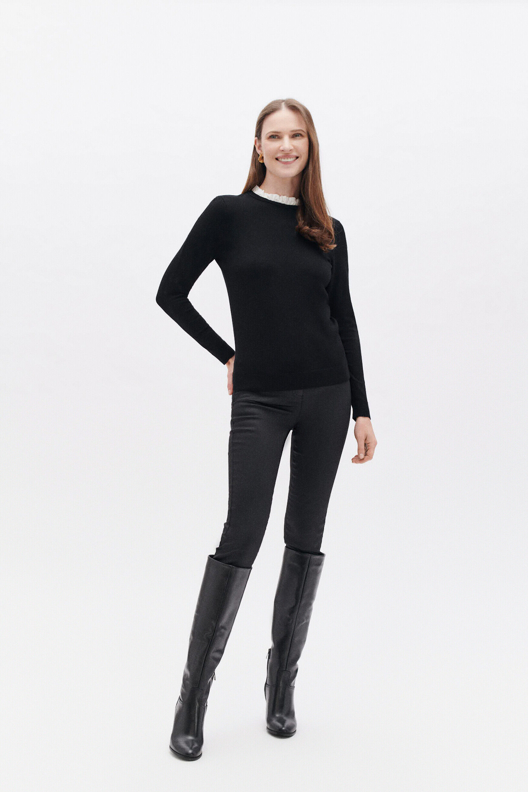 Pull marge noir femme