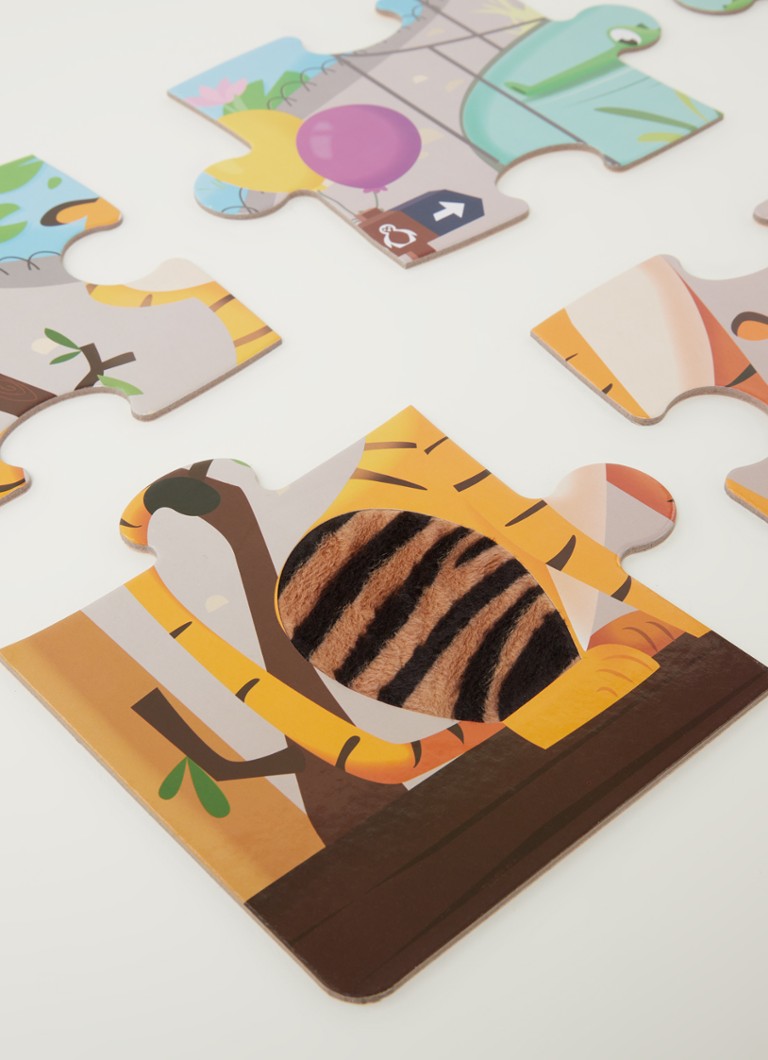 Puzzle tactil Janod Zoo, 20 de piese