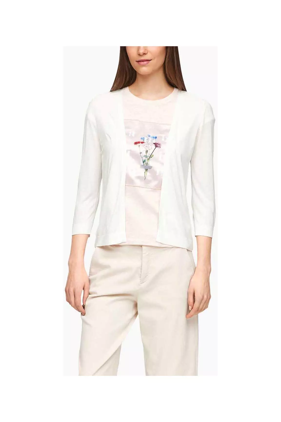 S Oliver Fine Maille Femme couleur beige