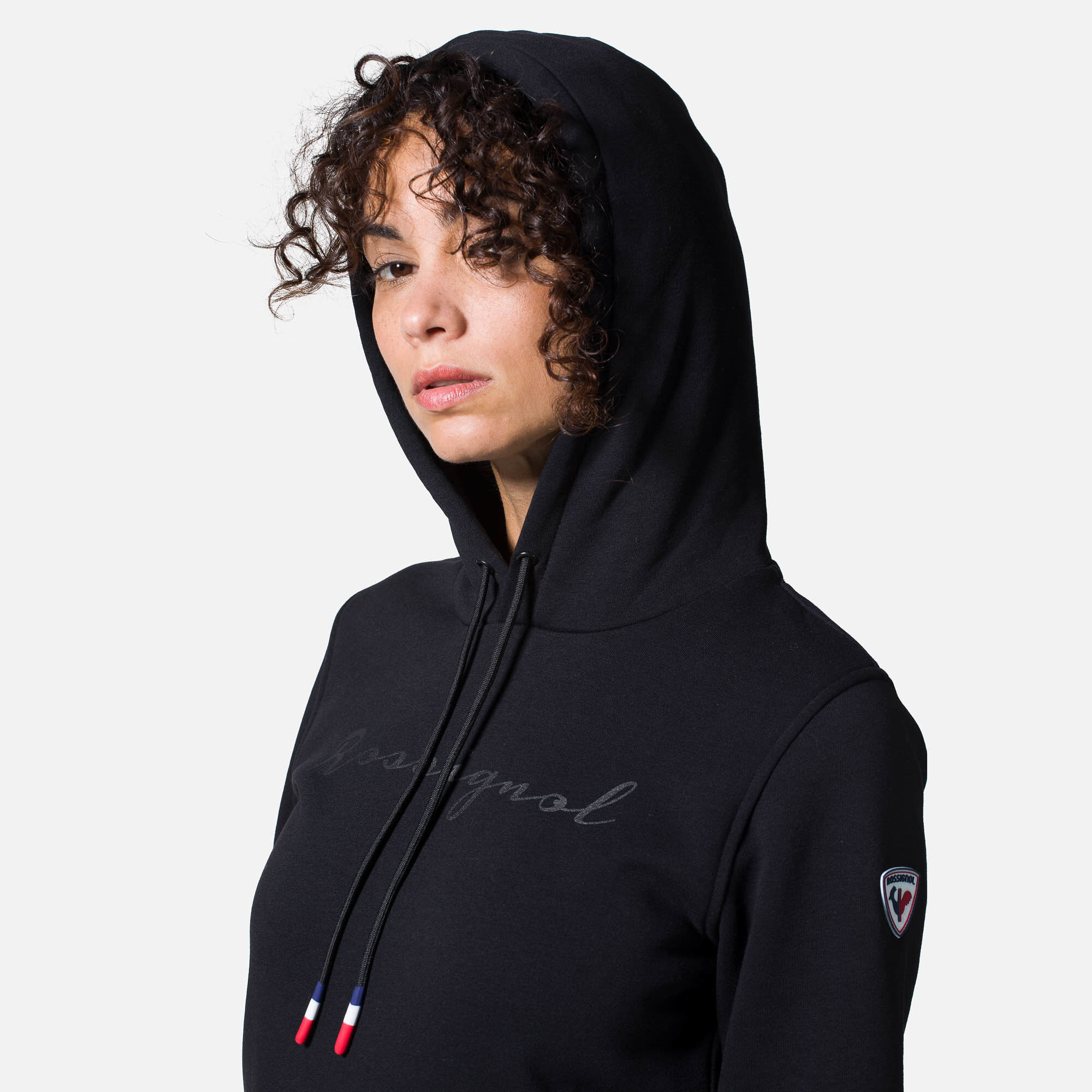 Sweat en coton à capuche Logo Femme