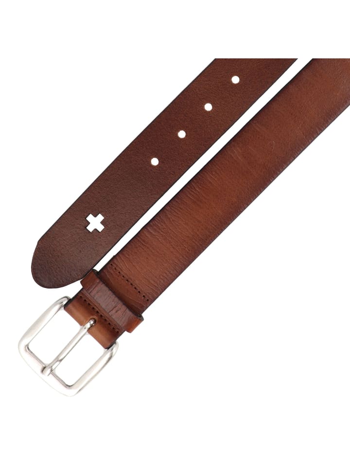 Strellson Gürtel Leder in brown günstig kaufen 105 cm