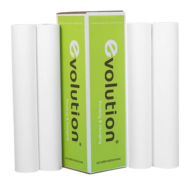 evolution Glänzend Plotterpapier 91,4 cm x 30 m 190 g/m² Weiß