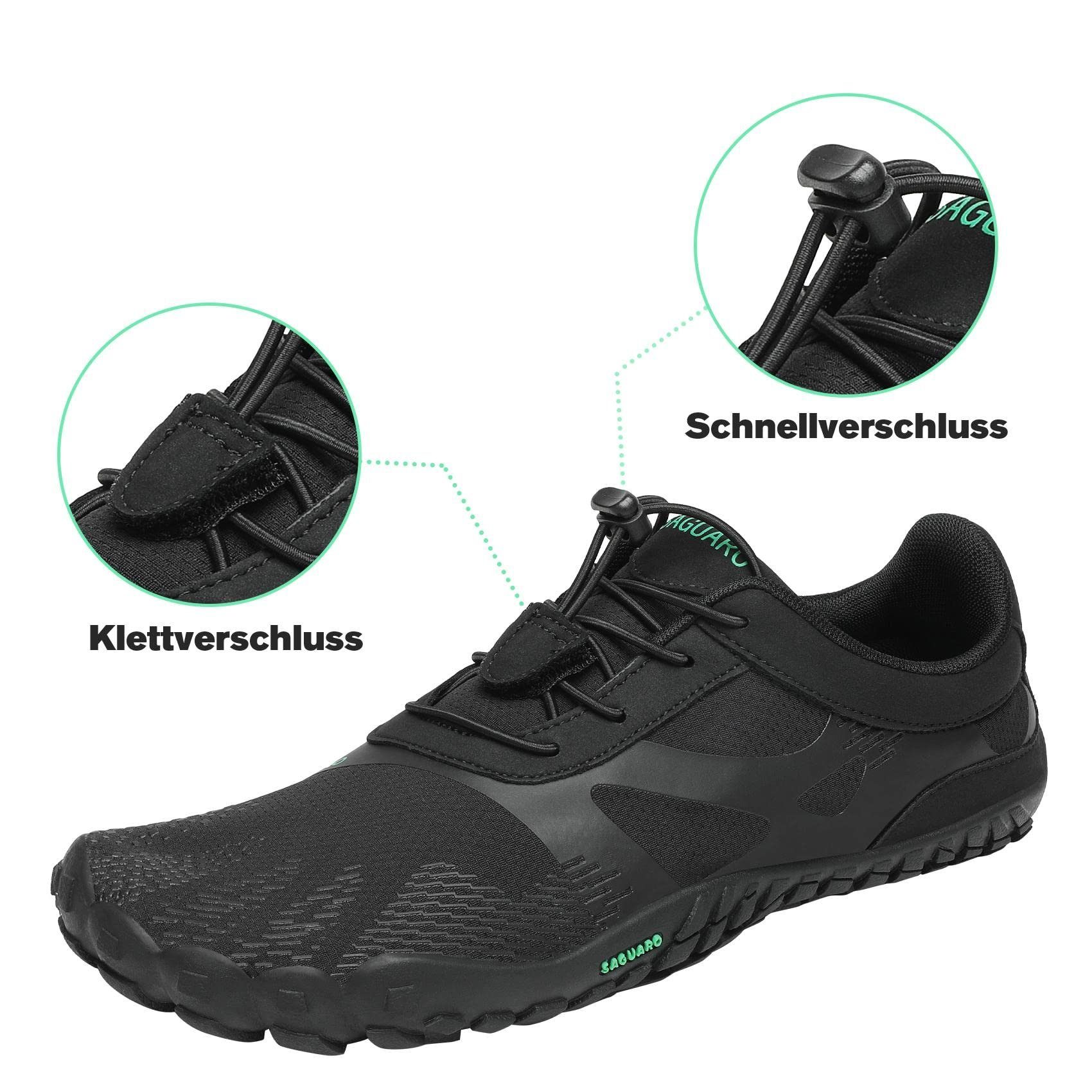 SAGUARO Barfußschuh (bequem, leicht, atmungsaktiv, rutschfest) Minimalschuhe Laufschuhe Sport-Schuhe Jogging Sneaker Trail-Running