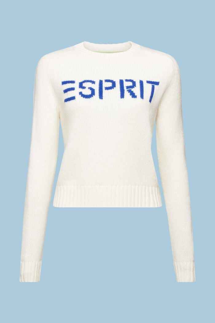 Logo-Pullover aus Wolle und Kaschmir