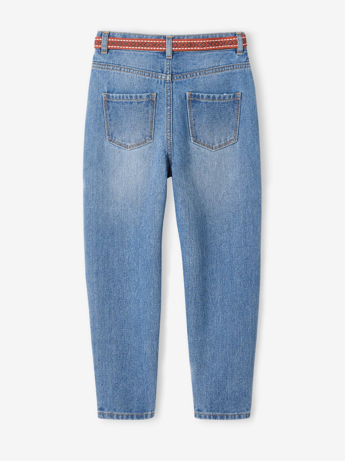 Vertbaudet Mädchen Balloon-Jeans - blue stone