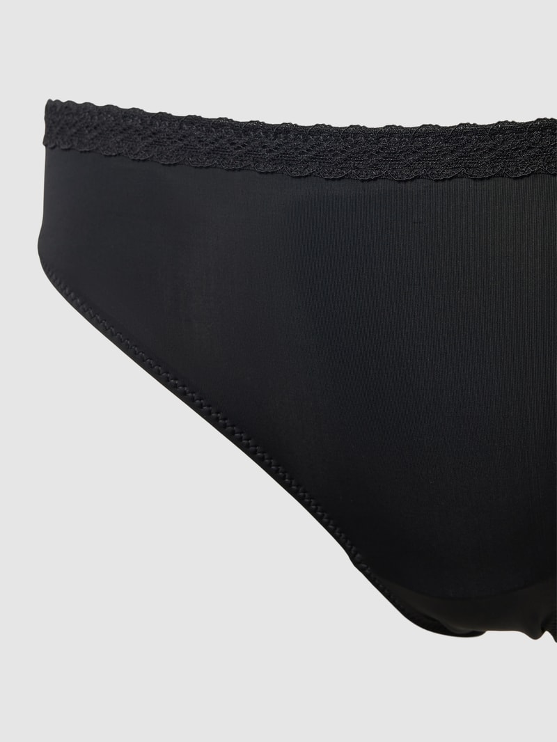 Slip mit Spitze in schwarz