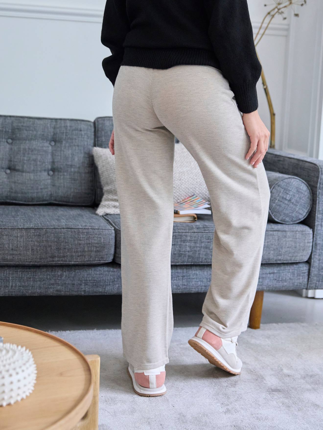 Vertbaudet Umstandshose mit weitem Bein - anthrazit