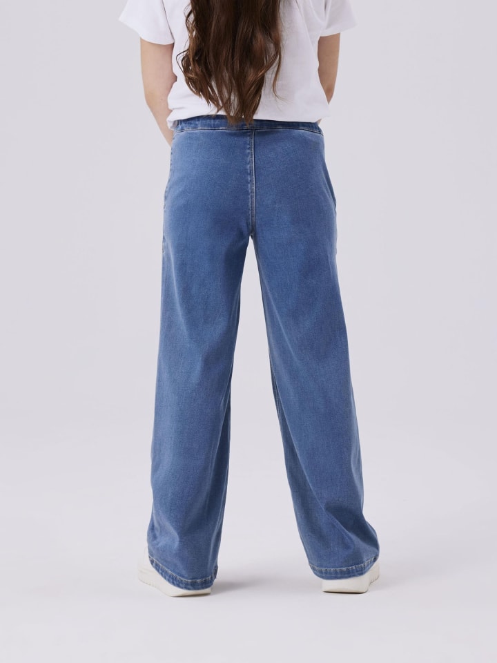 name it Wide Leg Jeanshose NKFSALLI WIDE JEANS 8293 in light blue denim günstig kaufen