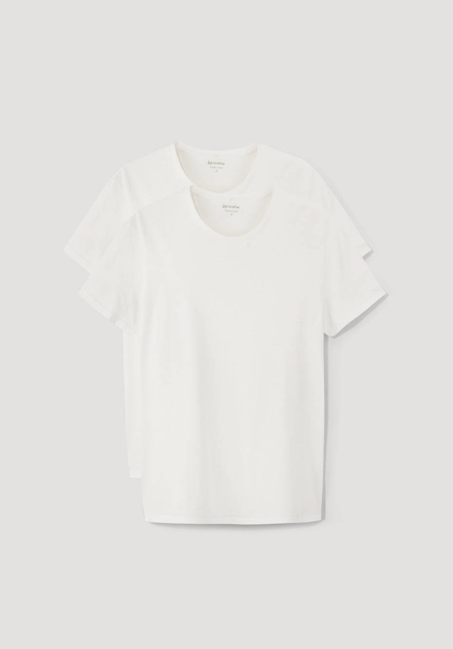 Basic T-Shirt Regular aus reiner Bio-Baumwolle im 2er-Pack