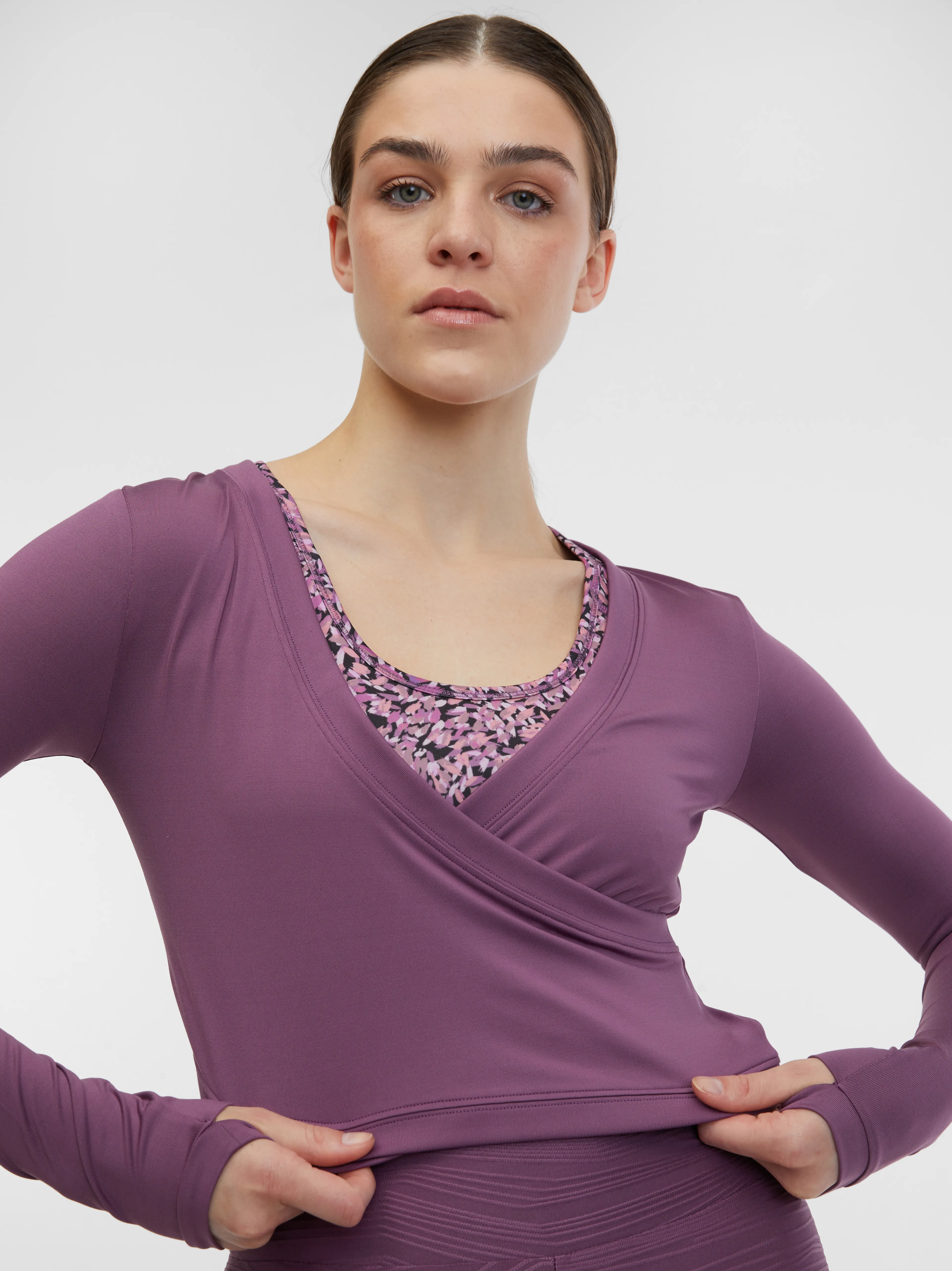 Lila Damen-Sport-Top ORSAY