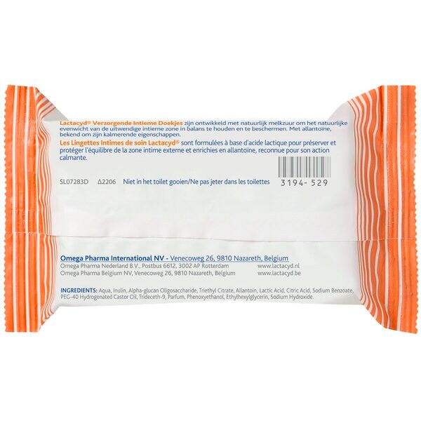 Lactacyd Caring Intimate Tissues 15 kusov - Intímna starostlivosť