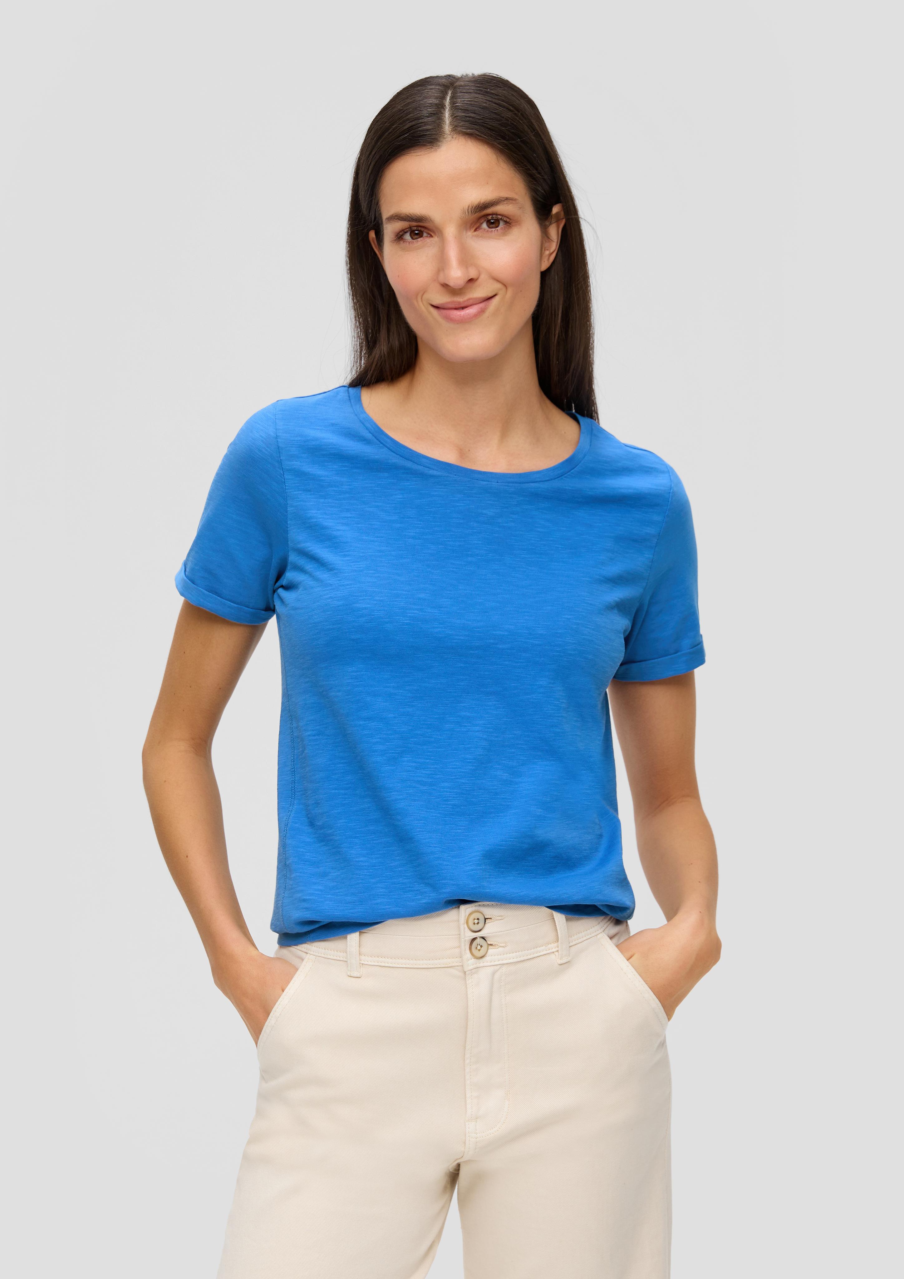 T-Shirt mit Umschlag am Ärmel  2144451-5531