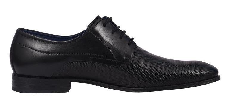 bugatti Schnürschuh mit eleganter, feiner Prägung