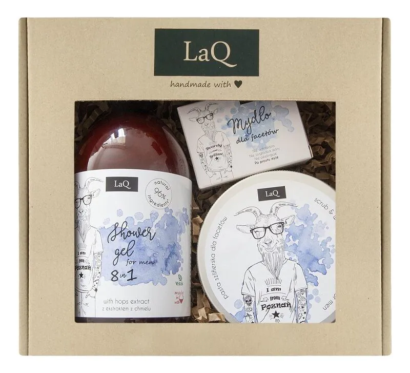 Laq Kozioł set (gel + piling + sapun)