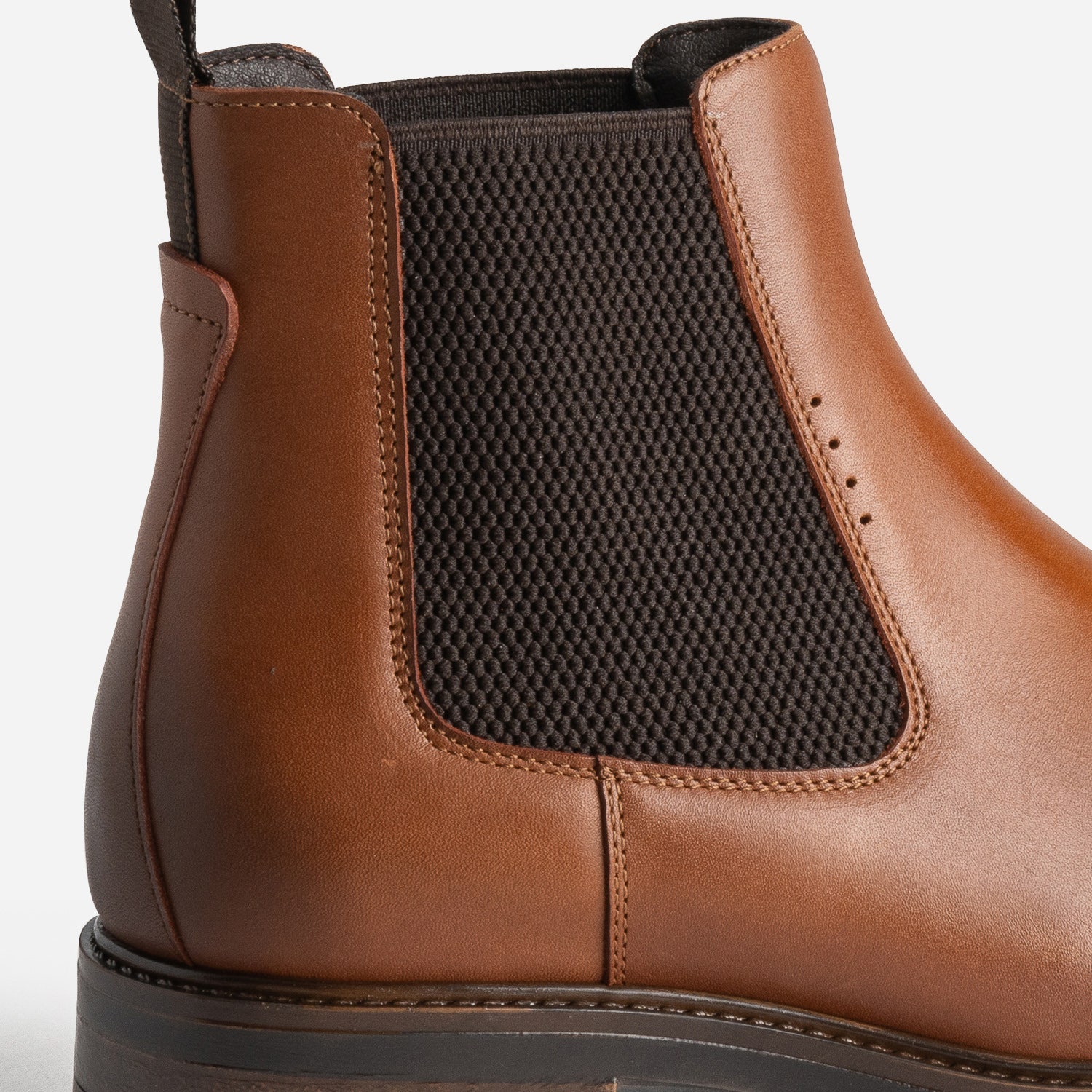 Chelsea boots cognac en cuir