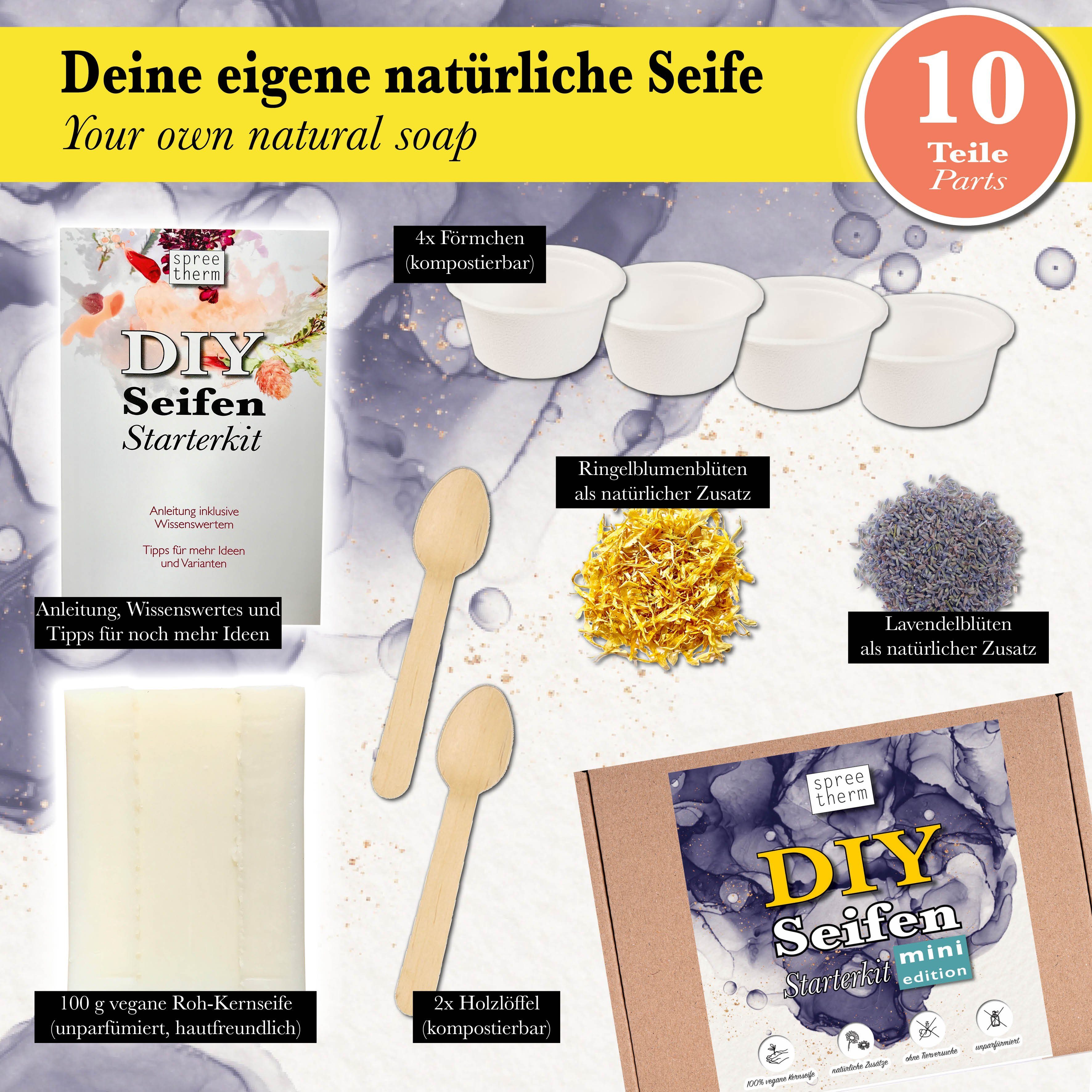 spreetherm Seifen-Set SEIFE SELBER MACHEN, inkl. 100 % veganer Kernseife, uvm., 1-tlg., - Unsere Empfehlung