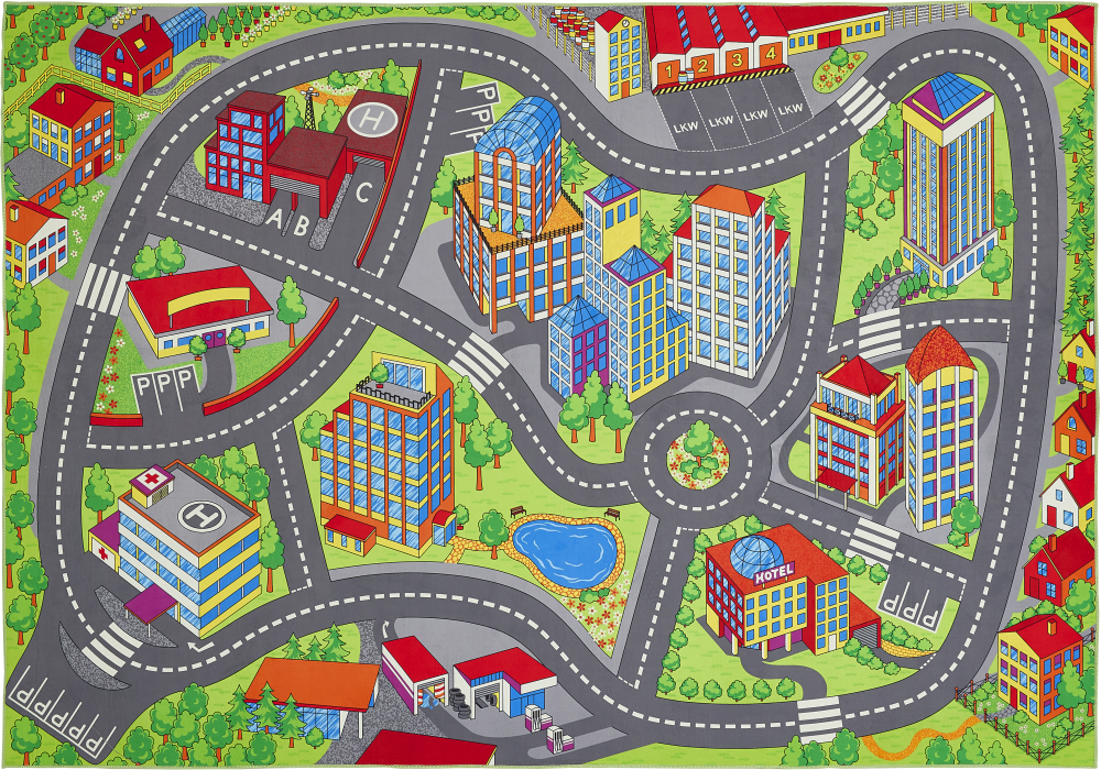 Kinderteppich Straße