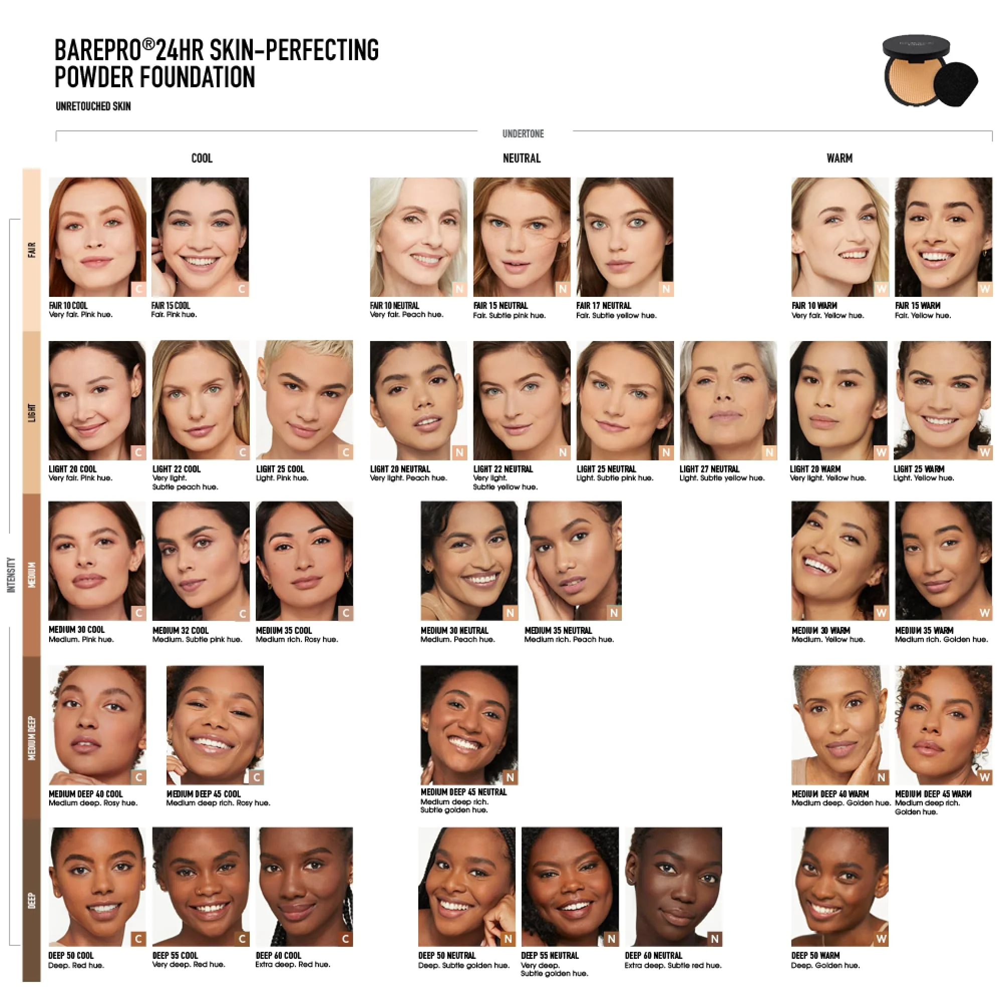 BAREPRO 24HR Puder u prahu za savršenu kožu - Kompaktni puder, Puder u prahu