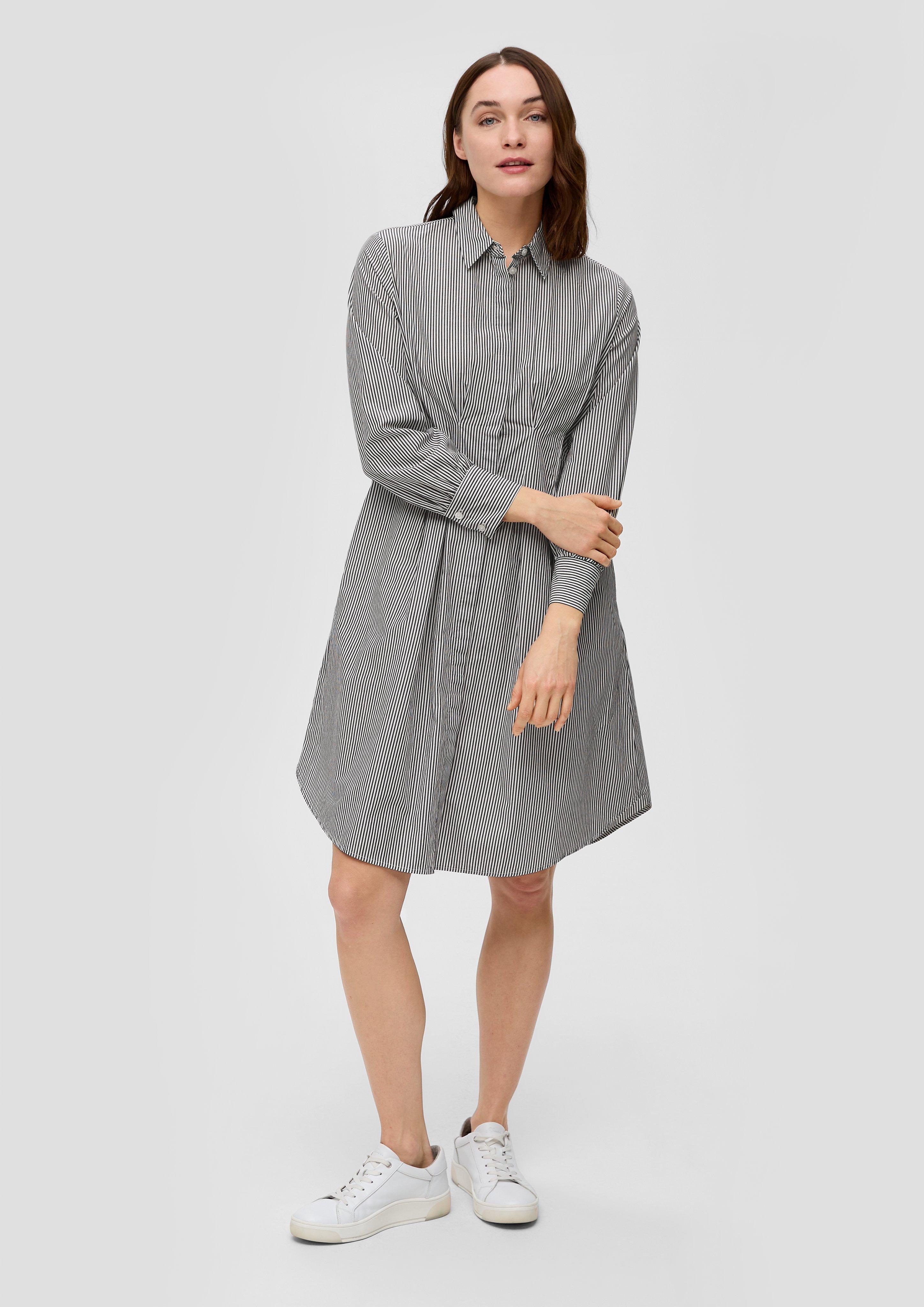 Gestreiftes Hemdblusenkleid aus Popeline  2142341-99G4