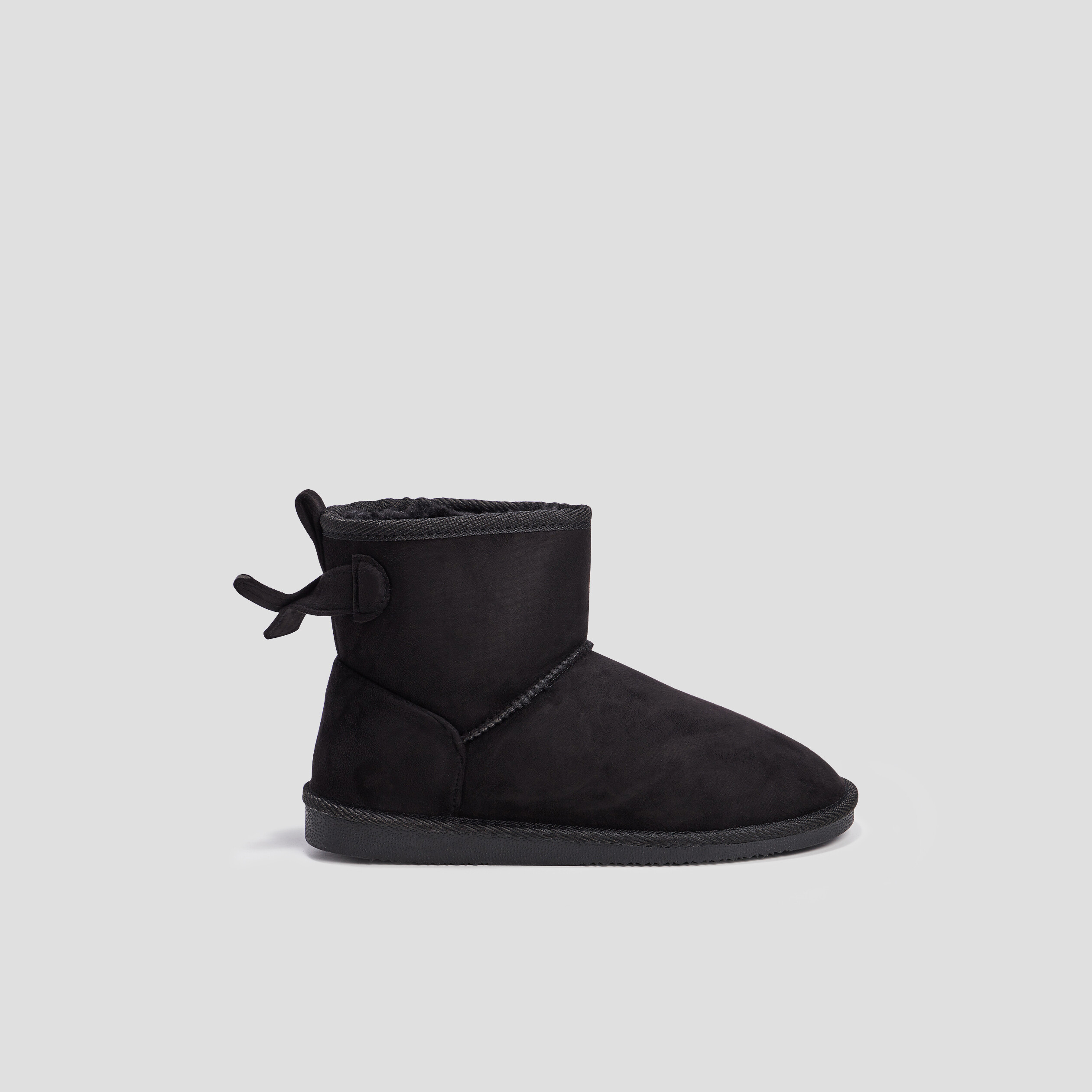 Bottines avec noeud noir fille | La Halle