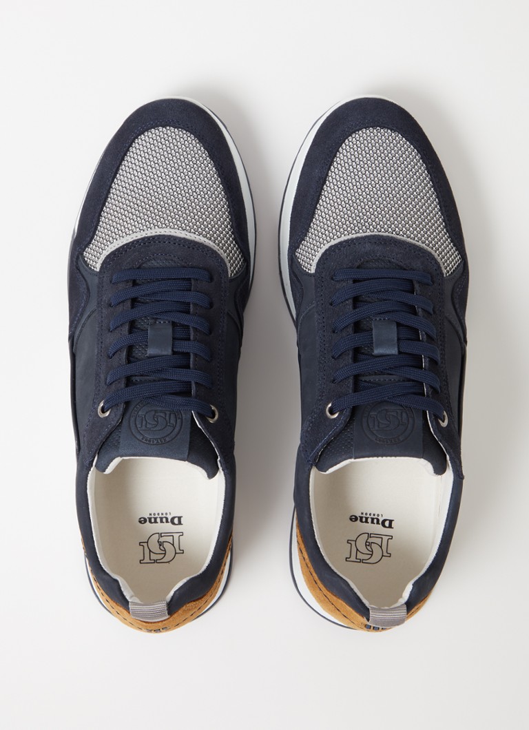 Dune London Sneaker aus türkisfarbenem Wildleder mit Mesh-Details