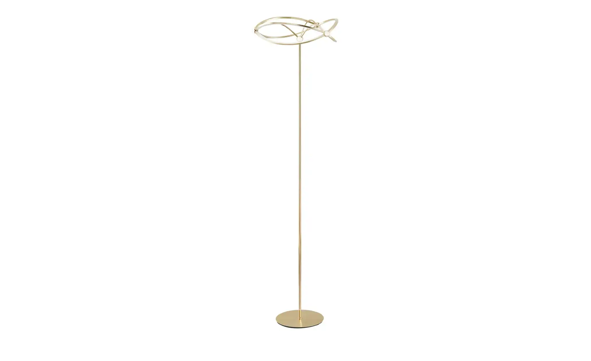Trio LED-Stehleuchte, Nickel-matt, geschwungen