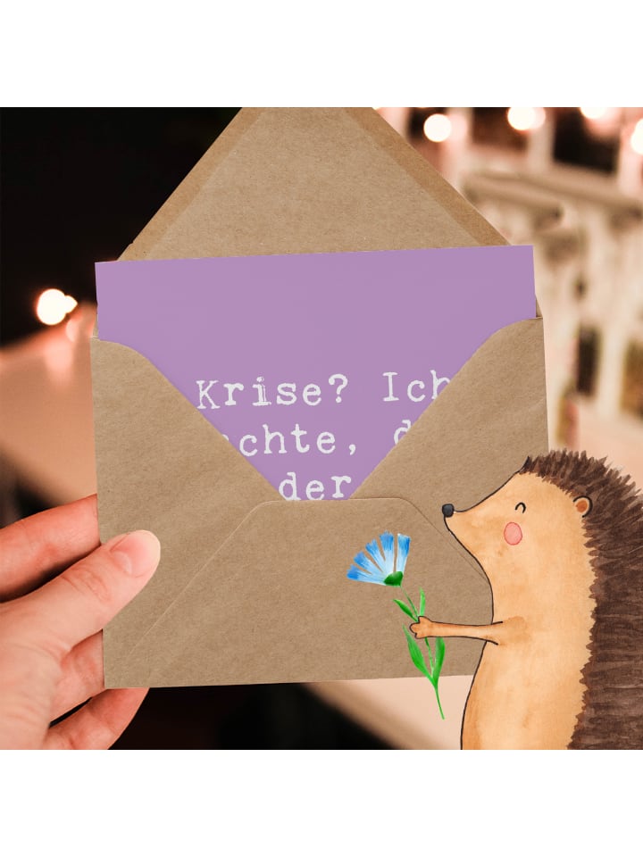 Mr. & Mrs. Panda Deluxe Karte Spruch Gelassenheit in Krisen mit ... in Lavendeltraum günstig kaufen onesize