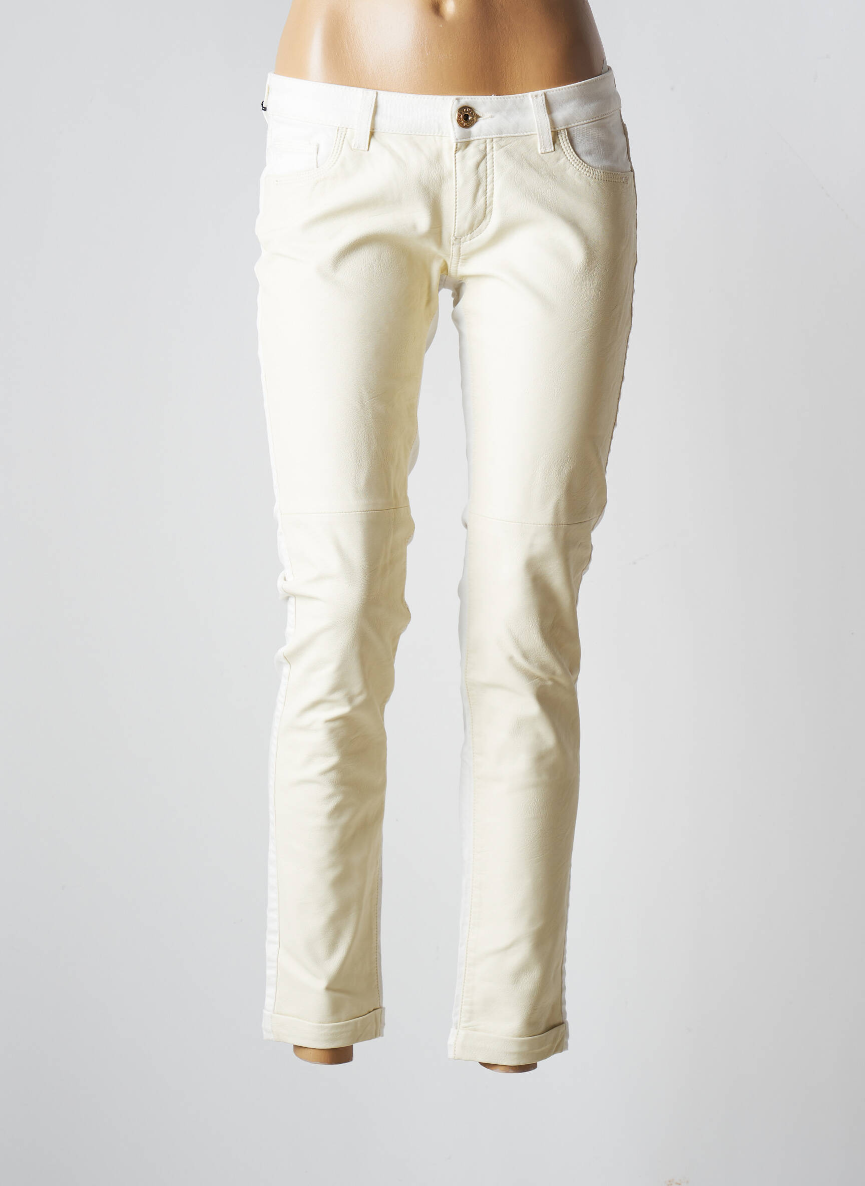 Trussardi Jeans Jeans Coupe Slim Femme couleur beige