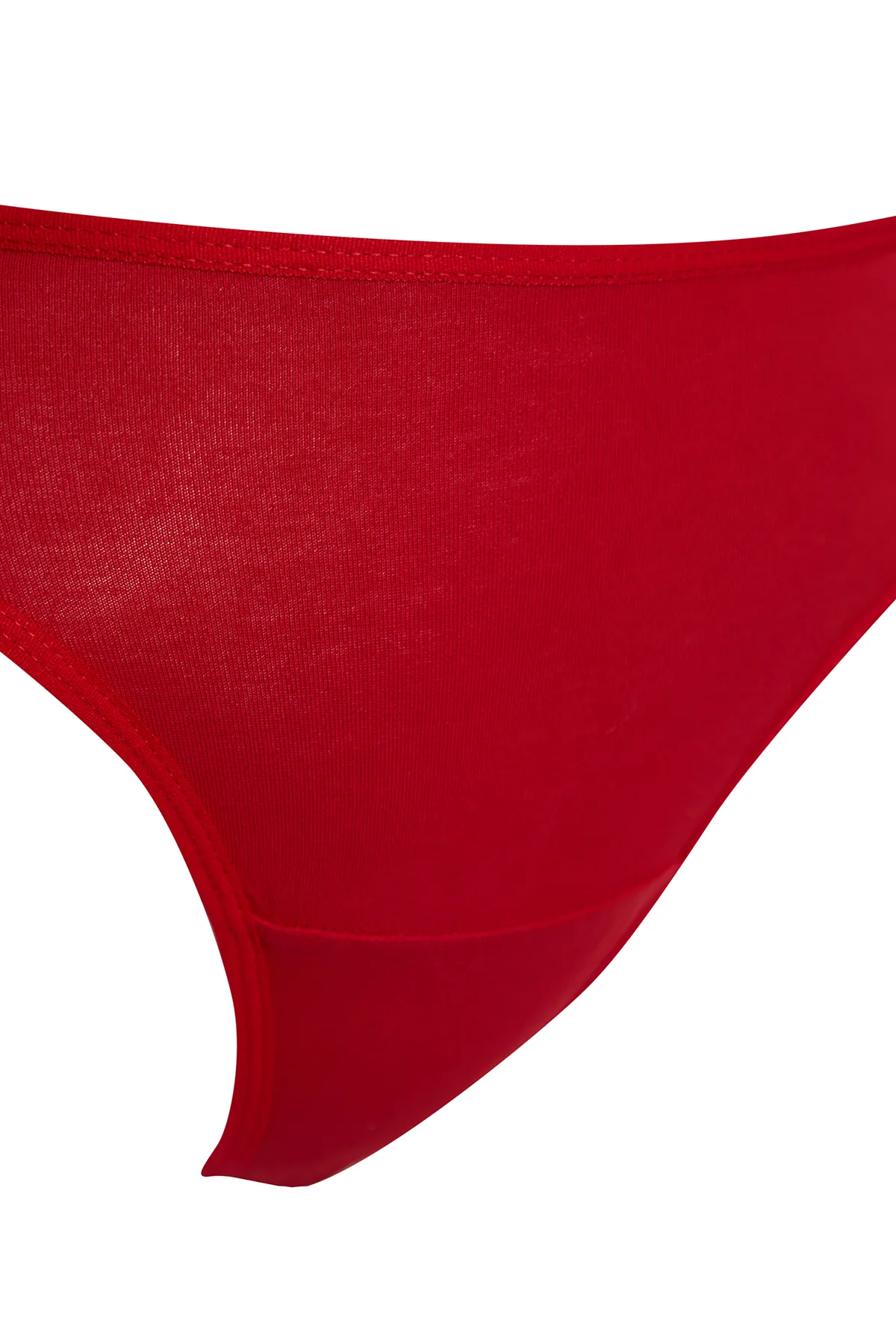 Trendyol Collection  Weiß-Rot-Rosa 3er-Pack Baumwoll-Strickhöschen im Tanga-Stil THMSS21KU0135