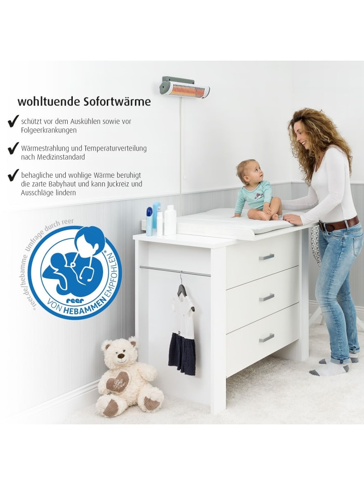 Reer EasyHeat Wickeltisch-Wärmestrahler in Weiß ab 0 Monate günstig kaufen onesize