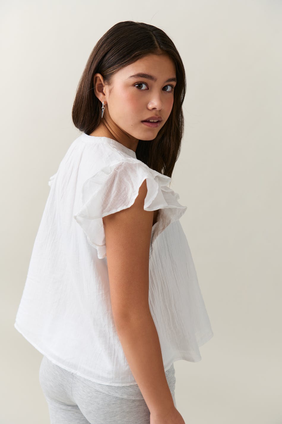 Y boho short sleeve top