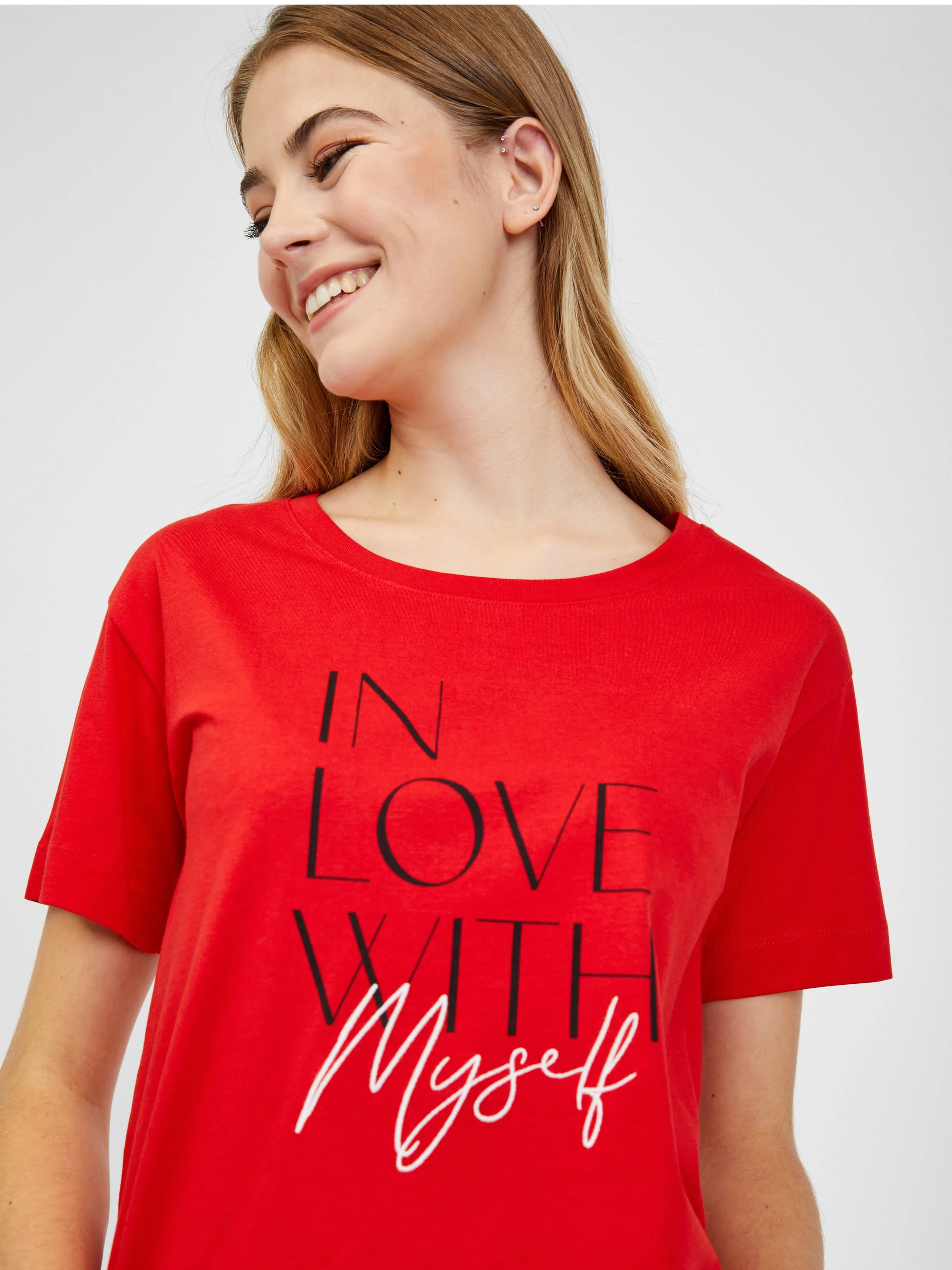 Rotes Damen-T-Shirt ORSAY
