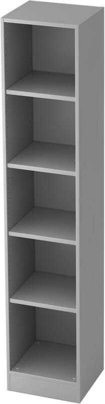 Hammerbacher Regal 5FH Grau 406 x 400 x 2.004 mm