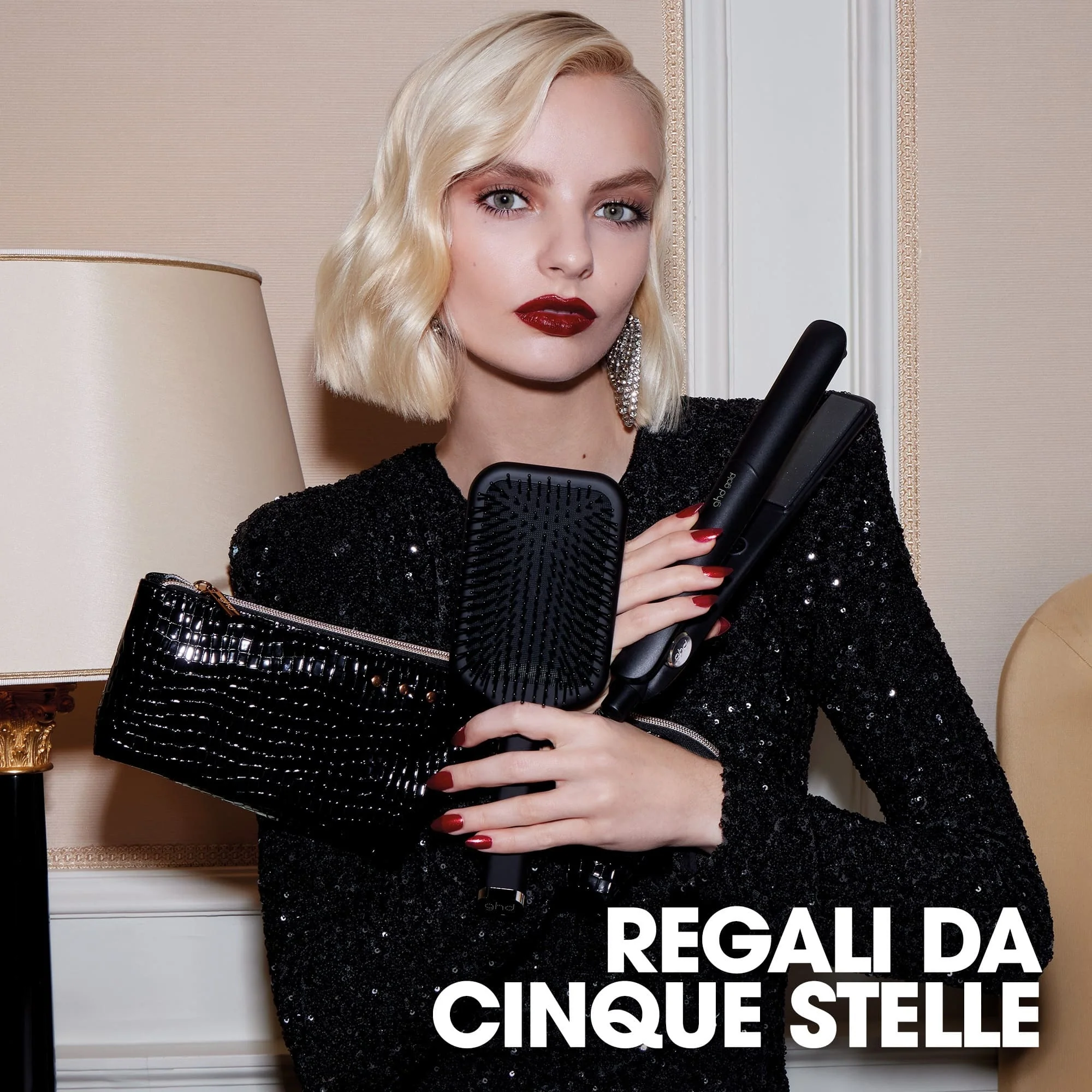 Σετ δώρου ghd gold® Styler - Επαγγελματικό ισιωτικό μαλλιών + βούρτσα με πτερύγια - Σετ δώρου μαλλιών, ισιωτικά μαλλιών, βούρτσες
