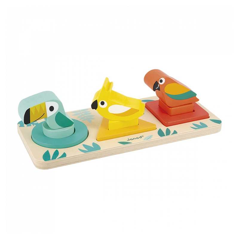 Oiseaux tropicaux à empiler