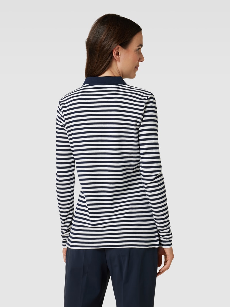 Longsleeve mit Streifenmuster in dunkelblau