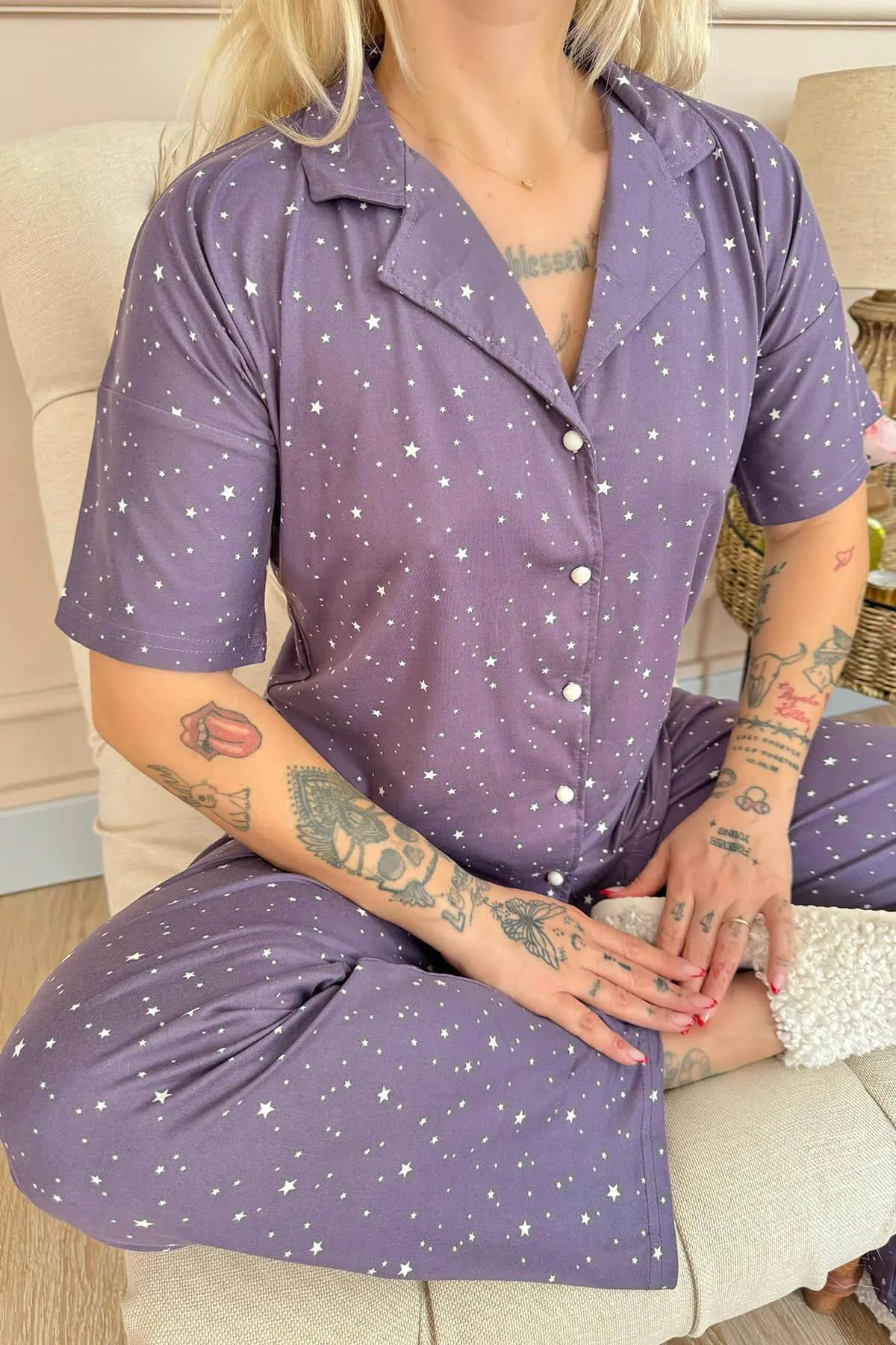 Pijamaevi  Pyjama set - Lila - Muster