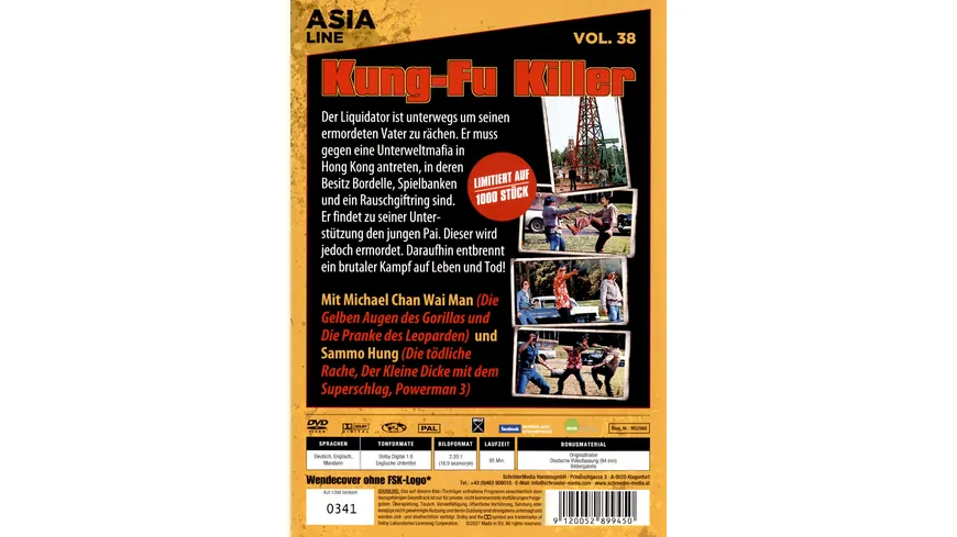 Kung-Fu Killer - Asia Line Vol. 38 [Limited Edition]