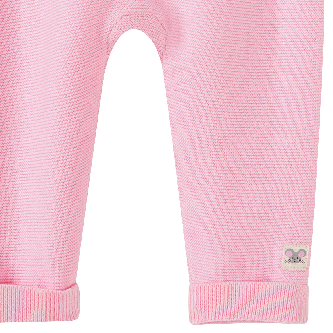 Newborn Strickhose mit Zierknöpfen